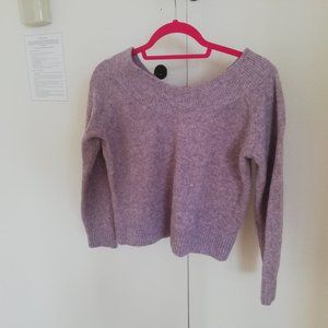 Cropped, soft pink, sweater from H&M Medium size